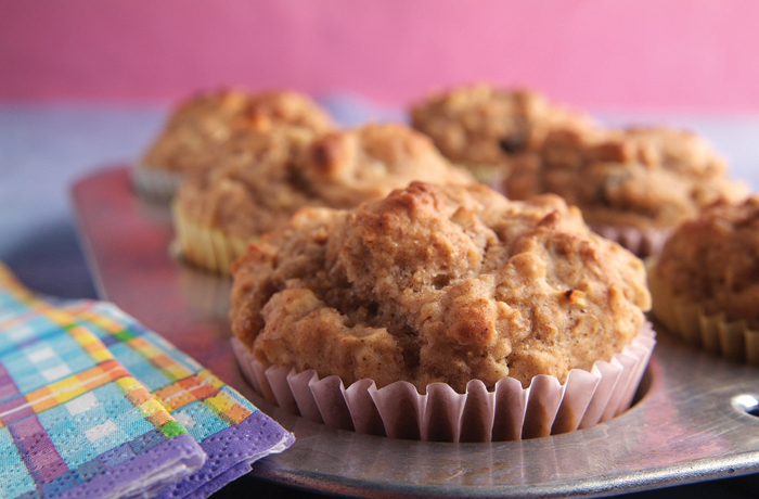 apple walnut muffins