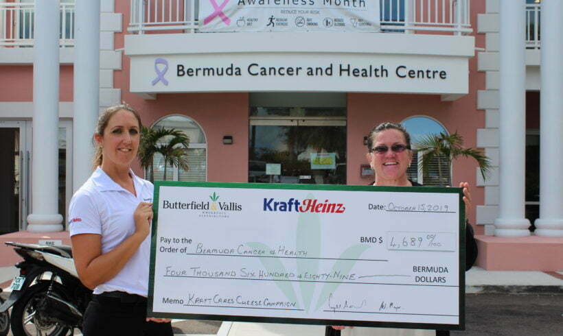 Kraft Cares Campaign donates $4,000+ to Bermuda Cancer & Health