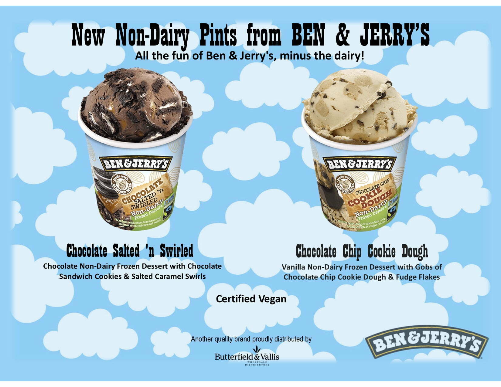 New from Ben & Jerry’s Dairy Free copy