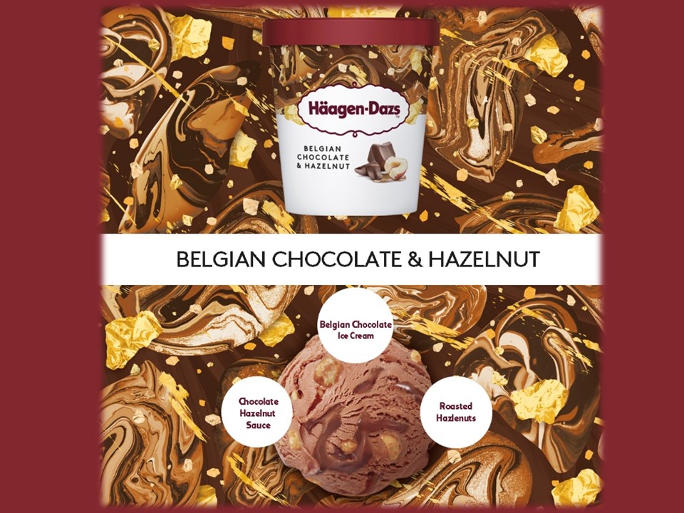 Haagen Dazs Belgian Chocolate and Hazelnut