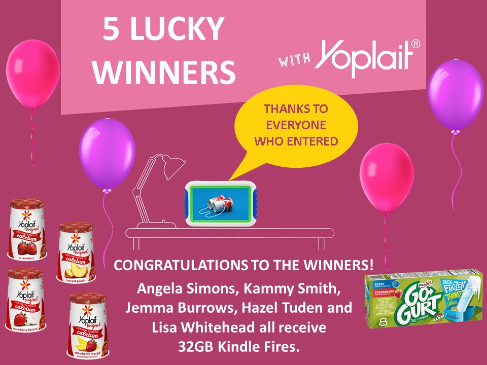 CONGRATULATIONS TO THE WINNERS OF THE YOPLAIT PROMOTION