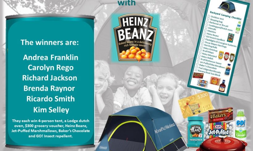 And the winners of the Heinz Beanz promo are…