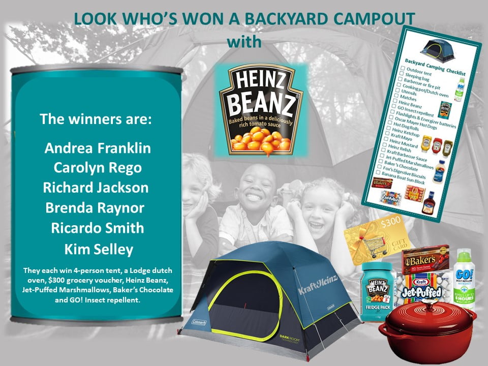 And the winners of the Heinz Beanz promo are…
