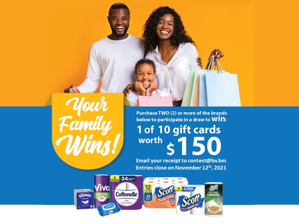 AND THE WINNERS OF THE SCOTT, VIVA, COTTONELLE AND KLEENEX CONTEST ARE…