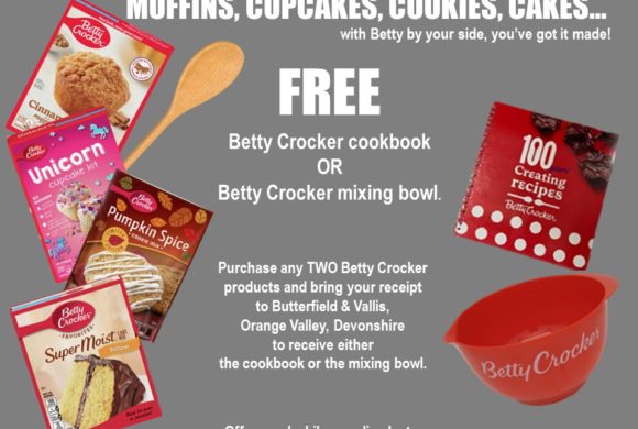 FREE COOKBOOK OR MIXING BOWL WITH BETTY CROCKER