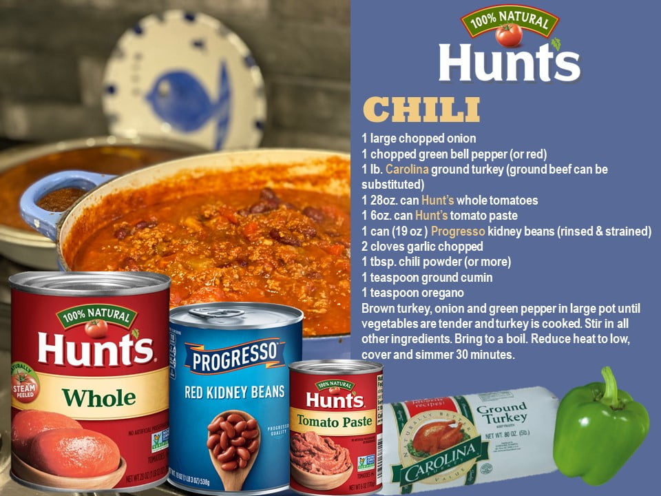 Hunts chili for social media