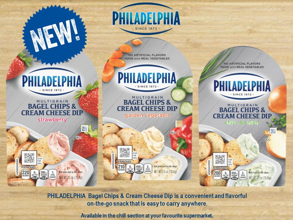 Philly Bagel Chips & Cream Cheese dips