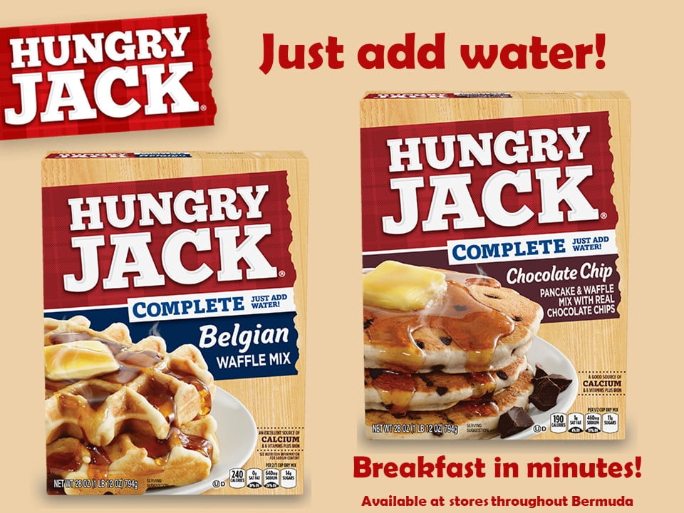 Hungry Jack waffle and choc chip pancake mix social media post June 2022