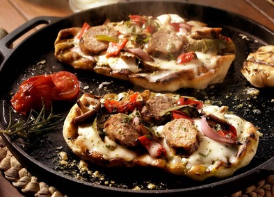 Johnsonville's Grilled Pesto Sausage Pizza's