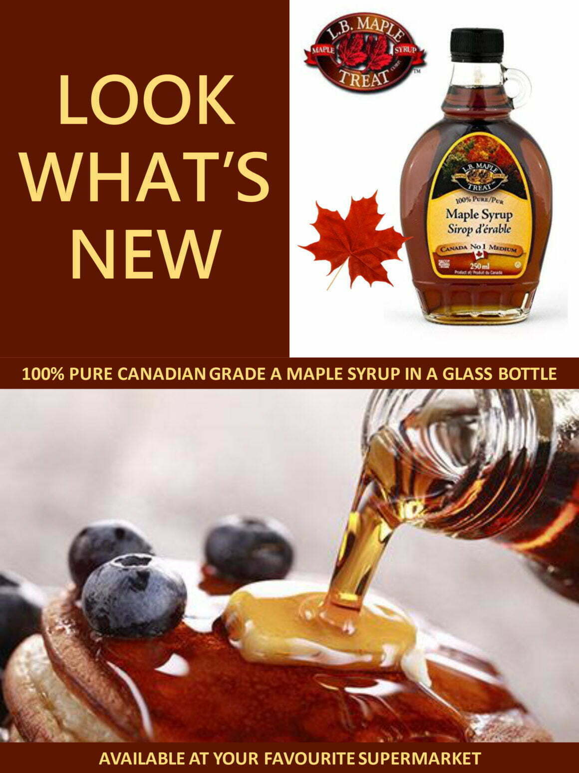New 100% Maple Syrup