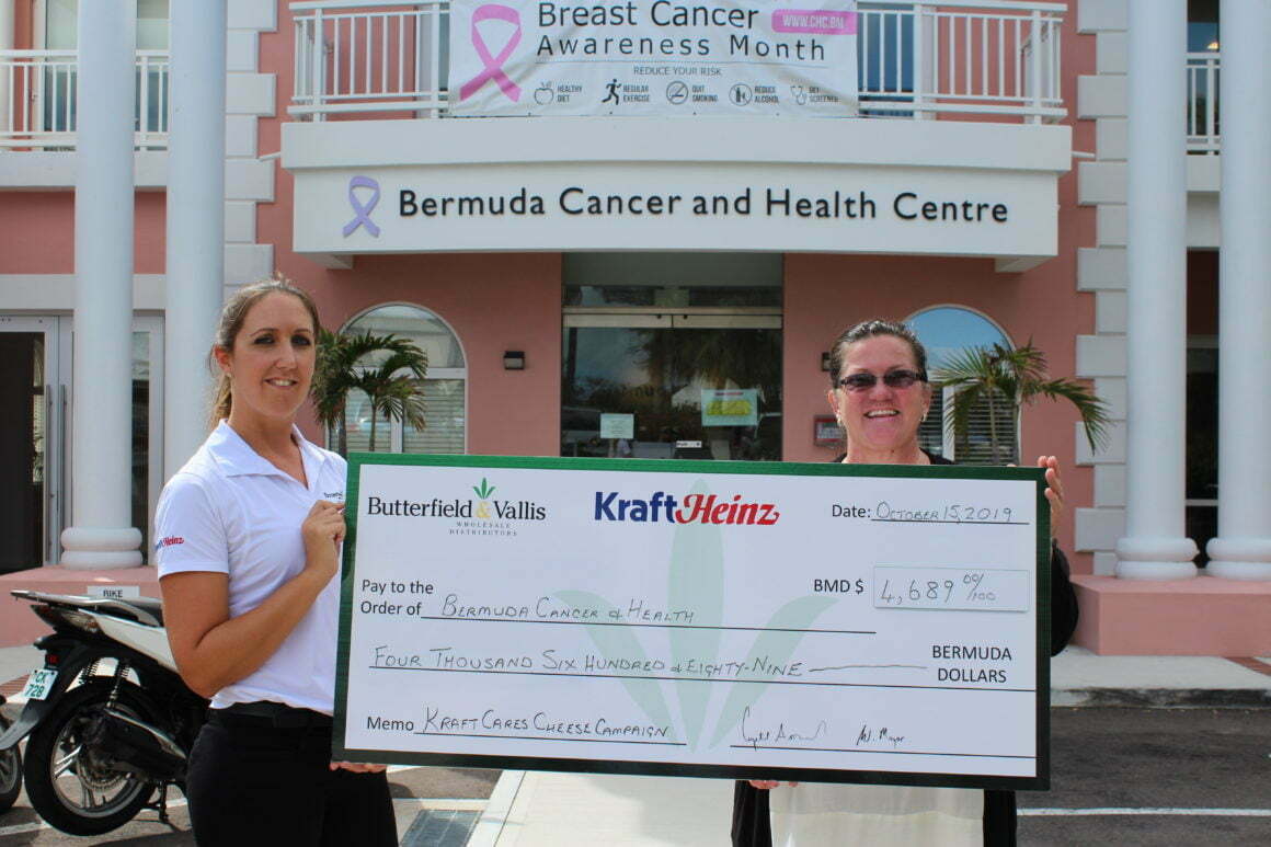 Kraft Cares Campaign donates $4,000+ to Bermuda Cancer & Health