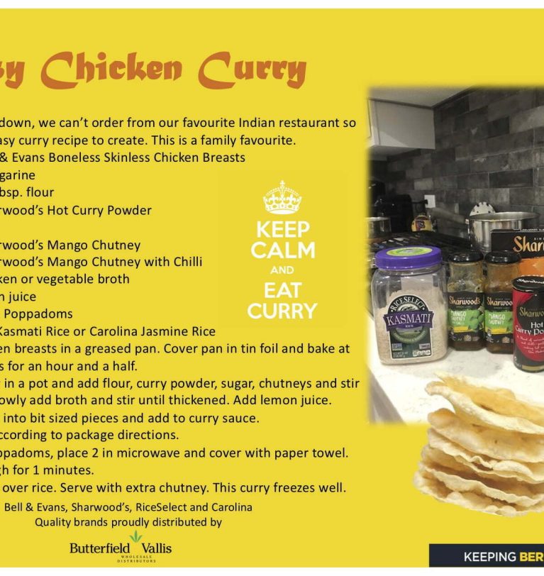 EASY CHICKEN CURRY