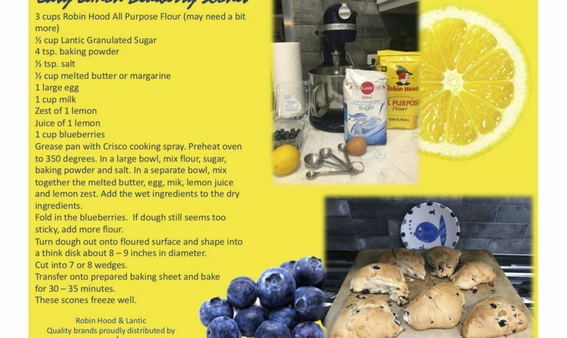 EASY LEMON BLUEBERRY SCONES EASY LEMON BLUEBERRY SCONES