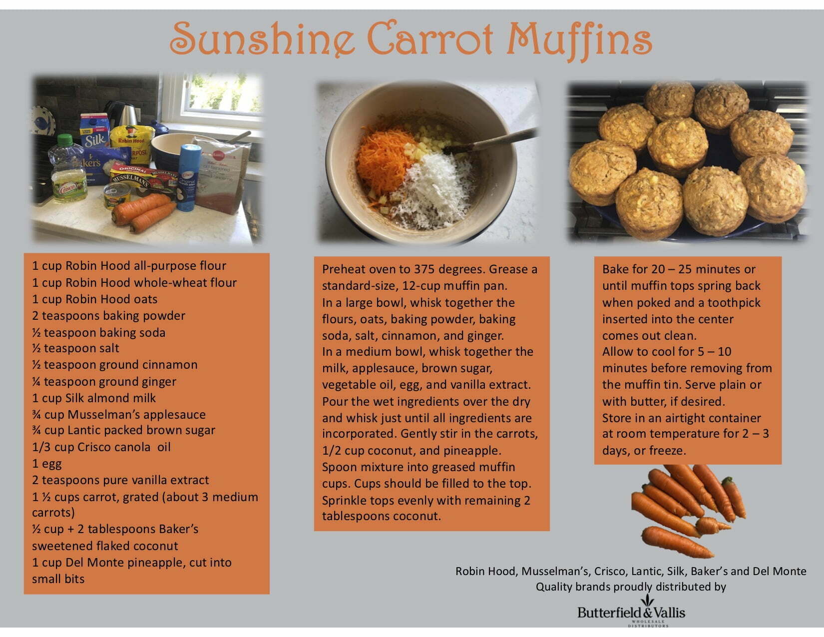 Sunshine Carrot Muffins copy