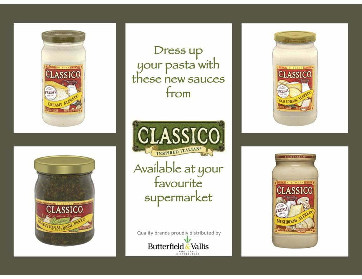 NEW PASTA SAUCES FROM CLASSICO
