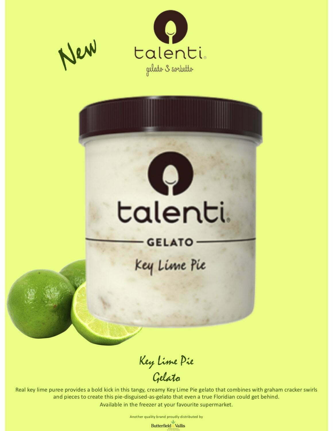 New from Talenti Key Lime Pie Gelato