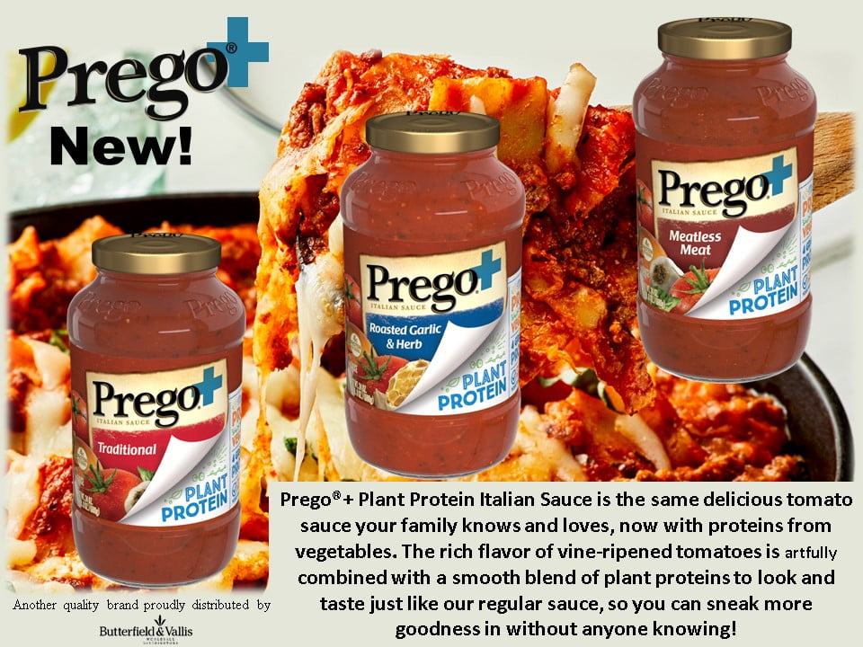 New Prego+ sauces 2020