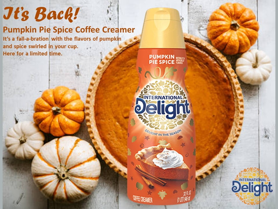 Back for a limited time…International Delight Pumpkin Pie Spice Coffee Creamer