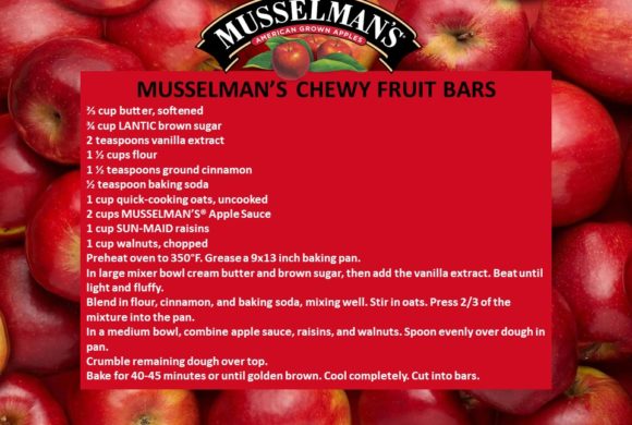 MUSSELMAN’S CHEWY FRUIT BARS