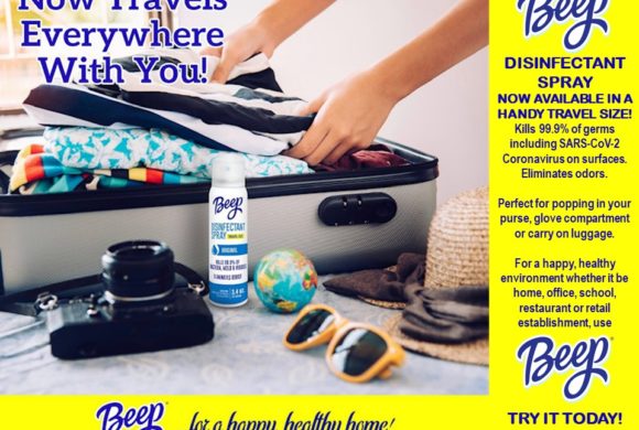 COMING SOON – BEEP DISINFECTANT SPRAY IN A HANDY TRAVEL SIZE