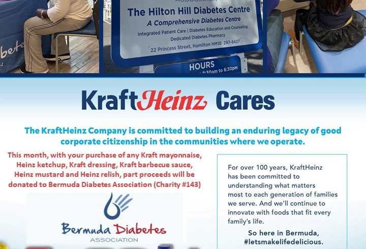 HELP SUPPORT THE BERMUDA DIABETES ASSOCIATION…KRAFTHEINZ CARES