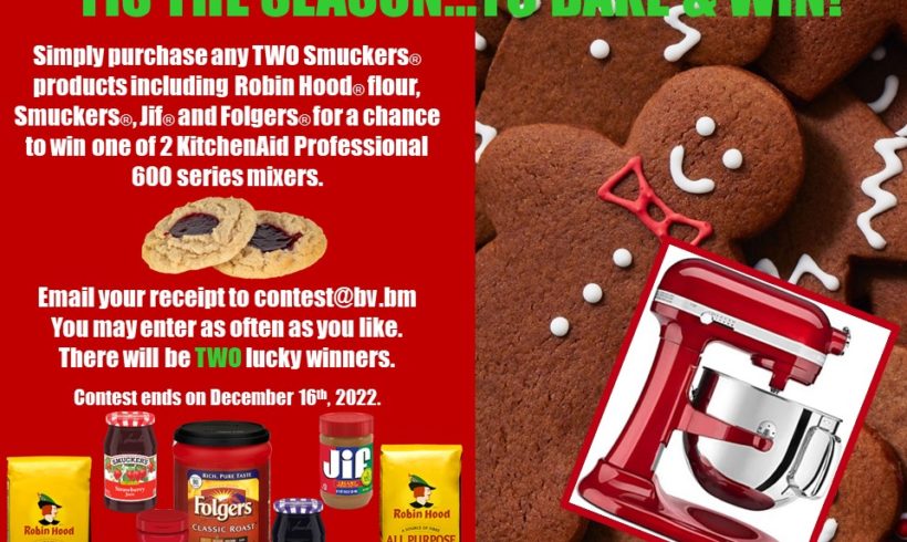 Let the Christmas baking begin! You could win a KitchenAid mixer